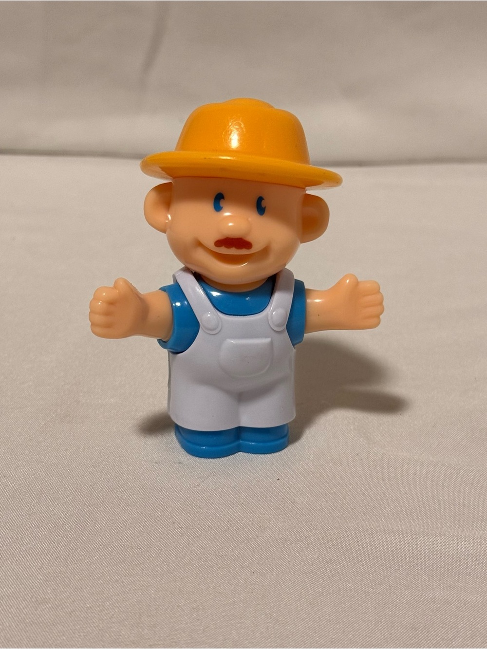 ✨3 for $15 NavyStar Farmer Figure Blue Overalls Yellow Hat Mustache Replacement
